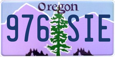 OR license plate 976SIE