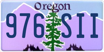OR license plate 976SII