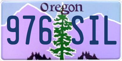 OR license plate 976SIL