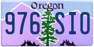 OR license plate 976SIO
