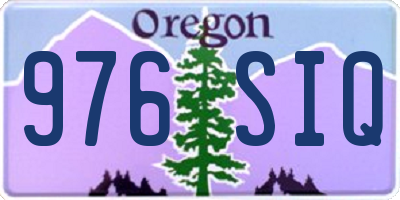 OR license plate 976SIQ