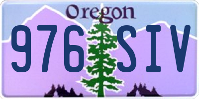 OR license plate 976SIV