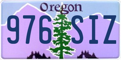 OR license plate 976SIZ