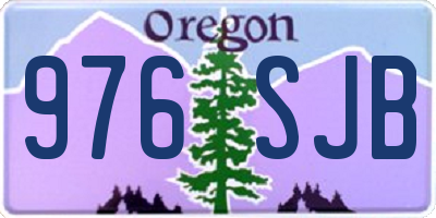 OR license plate 976SJB