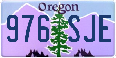 OR license plate 976SJE