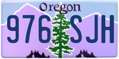 OR license plate 976SJH