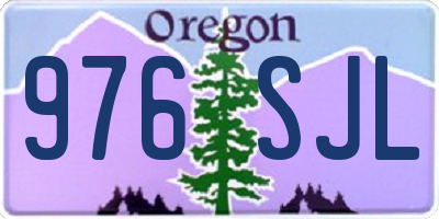 OR license plate 976SJL