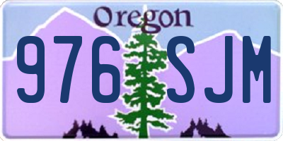 OR license plate 976SJM