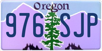 OR license plate 976SJP