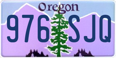 OR license plate 976SJQ