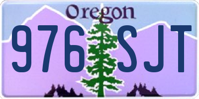 OR license plate 976SJT