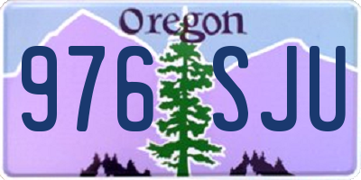 OR license plate 976SJU