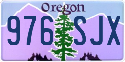 OR license plate 976SJX