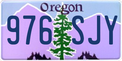 OR license plate 976SJY