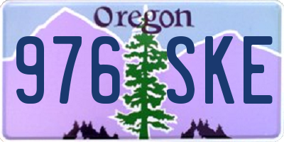 OR license plate 976SKE