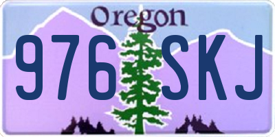 OR license plate 976SKJ