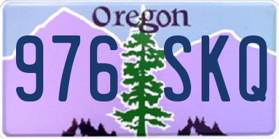 OR license plate 976SKQ