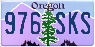 OR license plate 976SKS
