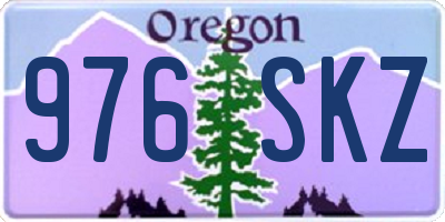 OR license plate 976SKZ