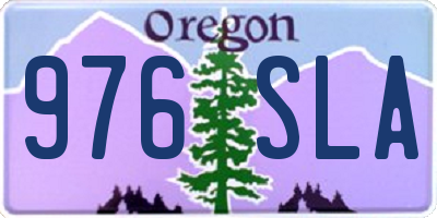 OR license plate 976SLA