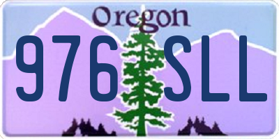OR license plate 976SLL