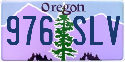 OR license plate 976SLV