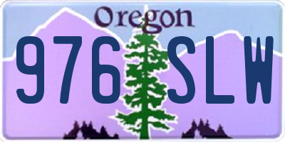 OR license plate 976SLW