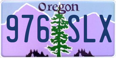 OR license plate 976SLX