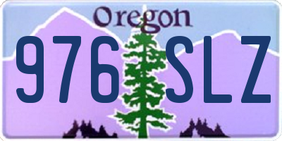 OR license plate 976SLZ