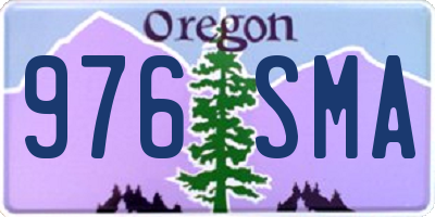 OR license plate 976SMA