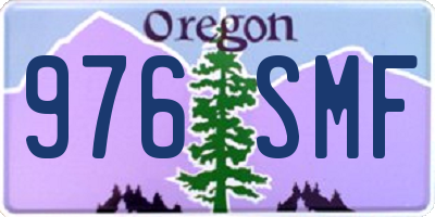 OR license plate 976SMF