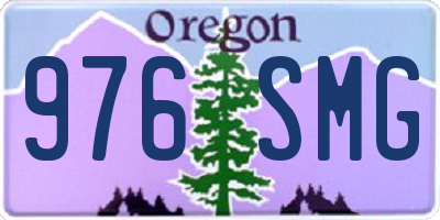 OR license plate 976SMG