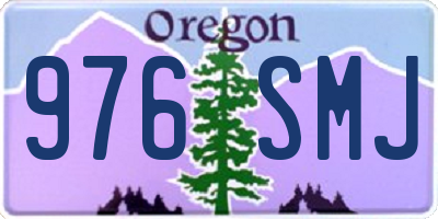 OR license plate 976SMJ