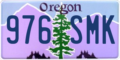OR license plate 976SMK