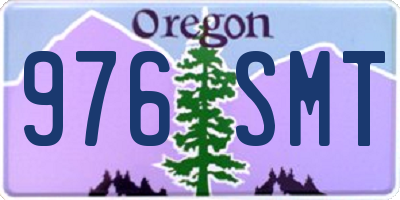 OR license plate 976SMT