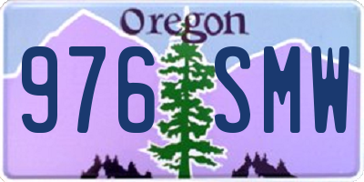 OR license plate 976SMW