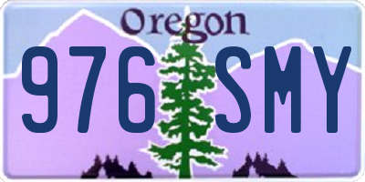OR license plate 976SMY