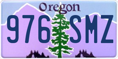 OR license plate 976SMZ