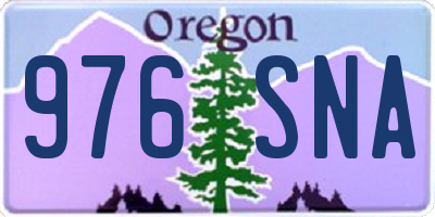 OR license plate 976SNA