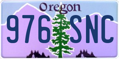 OR license plate 976SNC