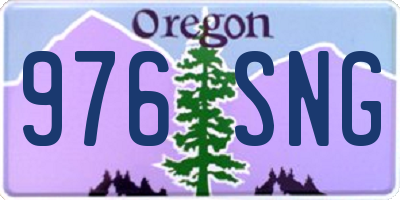 OR license plate 976SNG