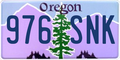 OR license plate 976SNK