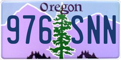 OR license plate 976SNN