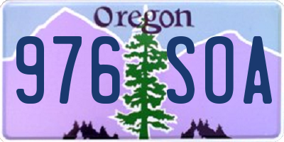OR license plate 976SOA