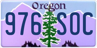 OR license plate 976SOC