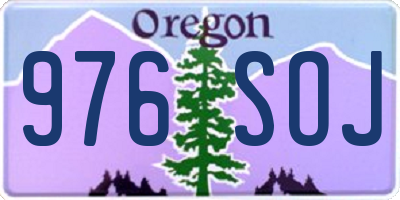 OR license plate 976SOJ