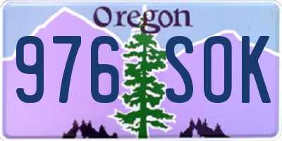 OR license plate 976SOK