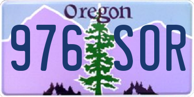 OR license plate 976SOR