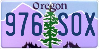 OR license plate 976SOX