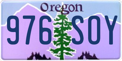 OR license plate 976SOY
